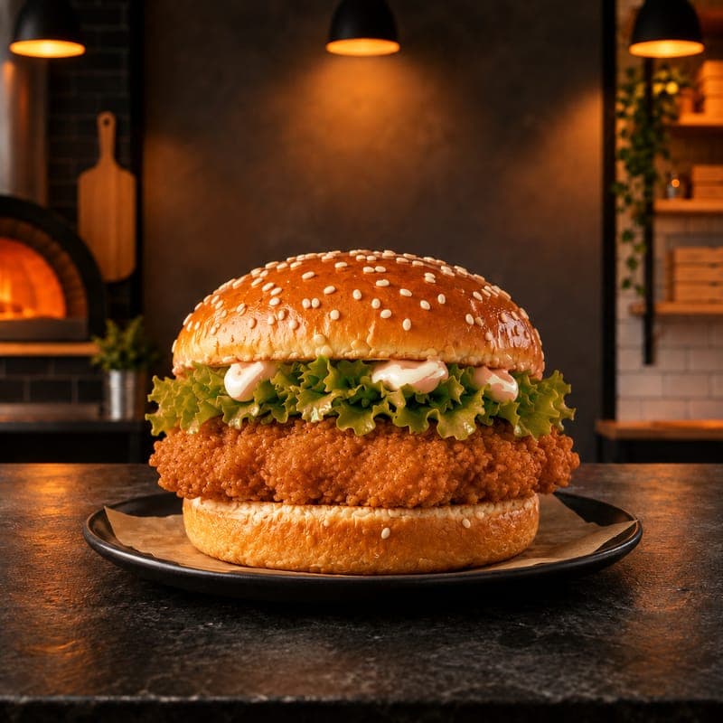 Spicy Dipped Big Flavour Burger