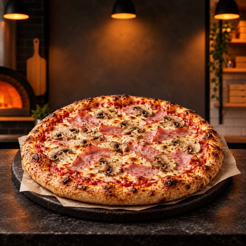 Ham & Mushroom Pizza