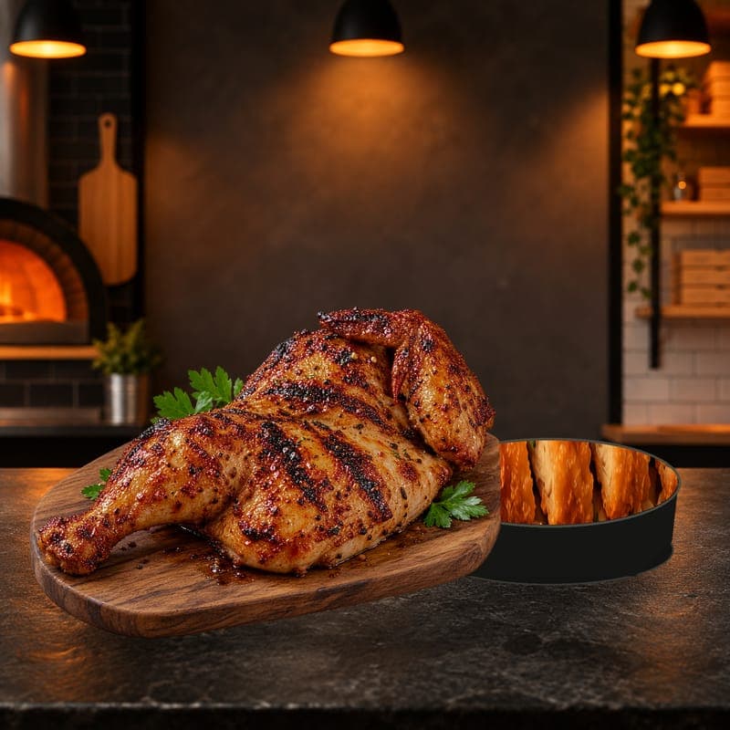 Jerk Half Chicken with Rice