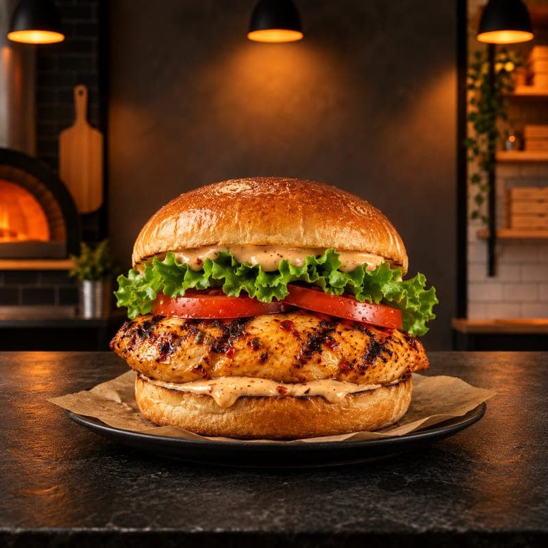 Peri Peri Grilled Burger