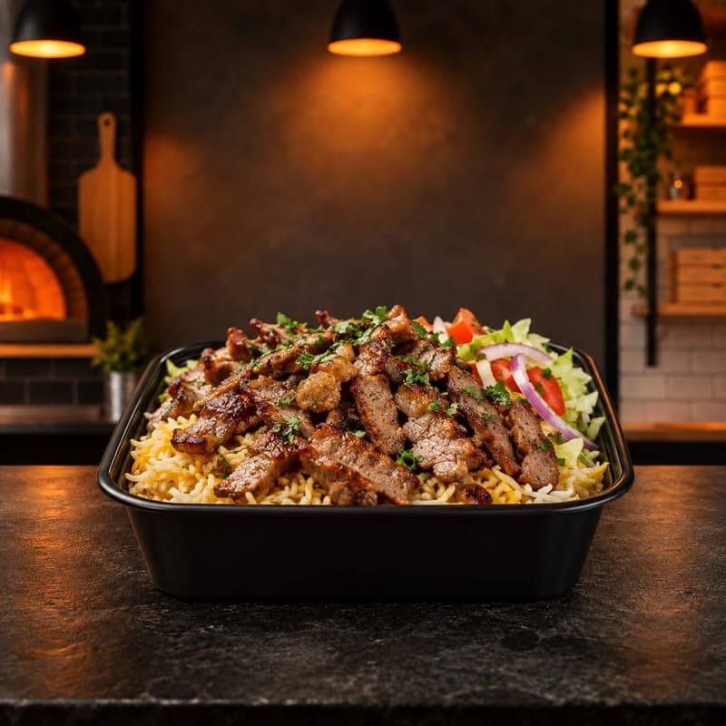 Kebab Rice Box