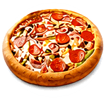 Fresh pizza from Zamanos Pizza