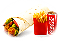 BBQ chicken wrap from Zamanos Pizza