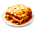 Meat lasagne from Zamanos Pizza