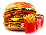 Mountain burger from Zamanos Pizza
