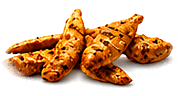 Peri peri grilled chicken strips from Zamanos Pizza