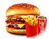 Smash burger from Zamanos Pizza